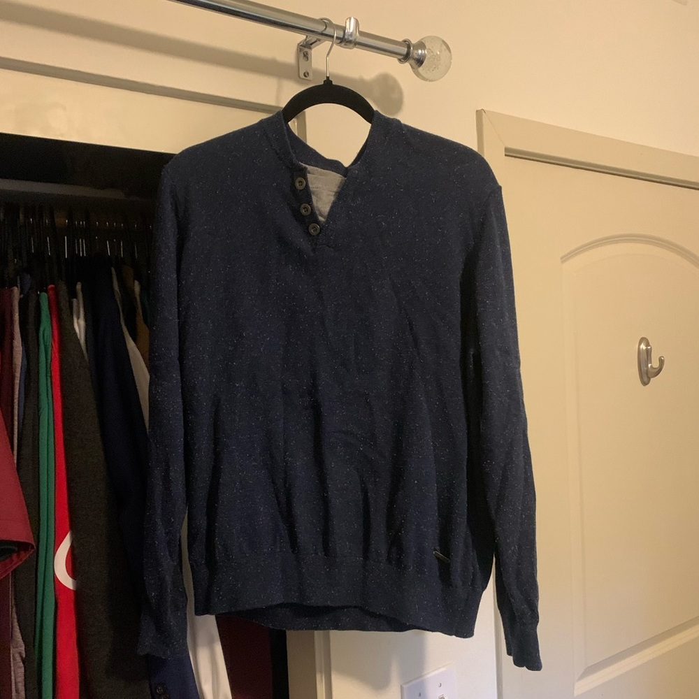 CODE Men’s Large Dark Blue Sweater/Long Sleeve